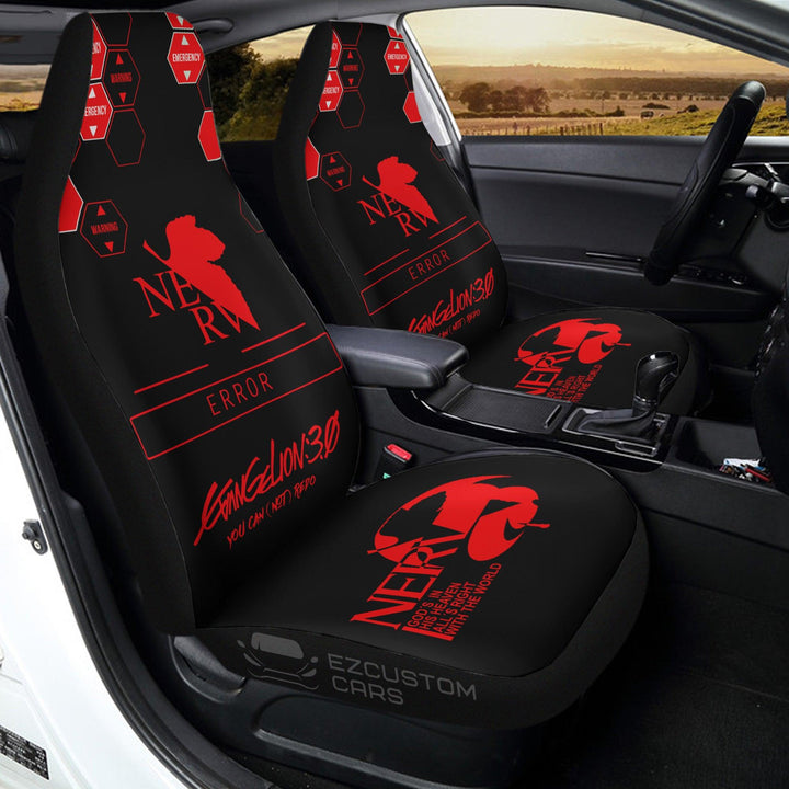 Angel Impact Car Seat Covers Custom Neon Genesis Evangelion Anime Car Accessories - EzCustomcar - 3