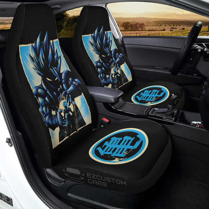 Car Seat Covers Goku Custom Dragon Ball Anime Car Accessories - EzCustomcar - 2