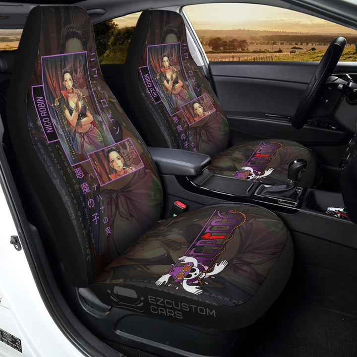 Car Seat Covers Robin Custom One Piece Anime Car Accessories - EzCustomcar - 3