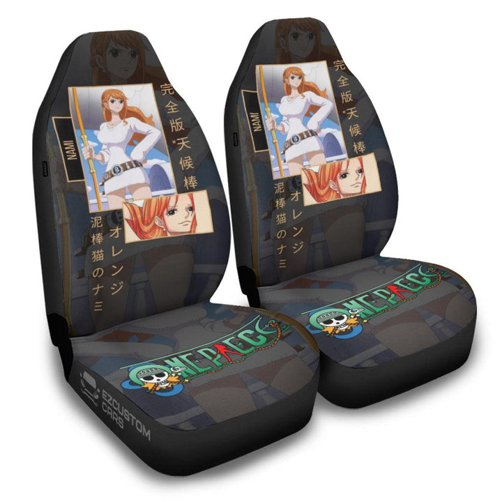 Car Seat Covers Nami Custom One Piece Anime Car Accessories - EzCustomcar - 2