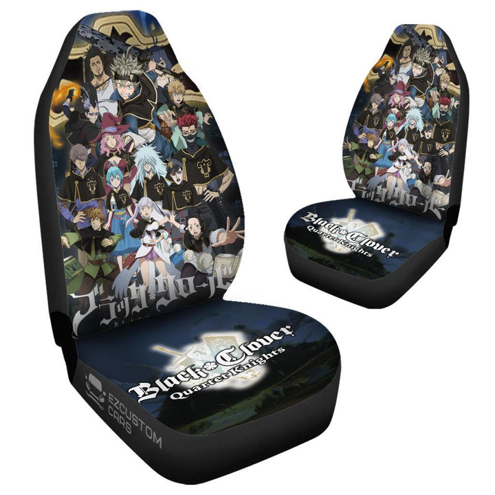 Main Character Car Seat Covers Custom Black Clover Anime Car Accessories - EzCustomcar - 4