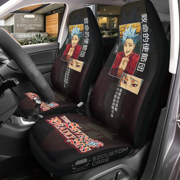 Ban 7 Deadly Sins Unique Anime Car Seat Covers - Stylish Design - EzCustomcar