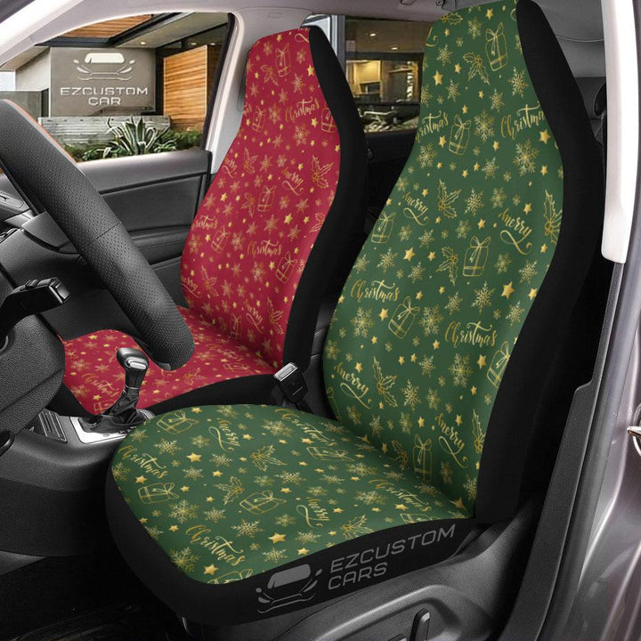 Christmas Car Accessories Custom Car Seat Cover Christmas Pattern - EzCustomcar - 1