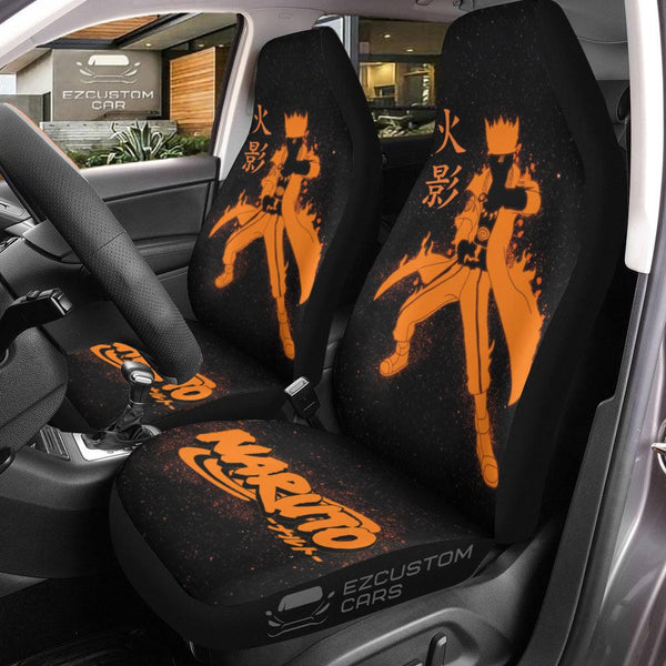 Naruto Car Seat Covers Custom Naruto Bijuu Mode Anime Car Decor - EzCustomcar - 1