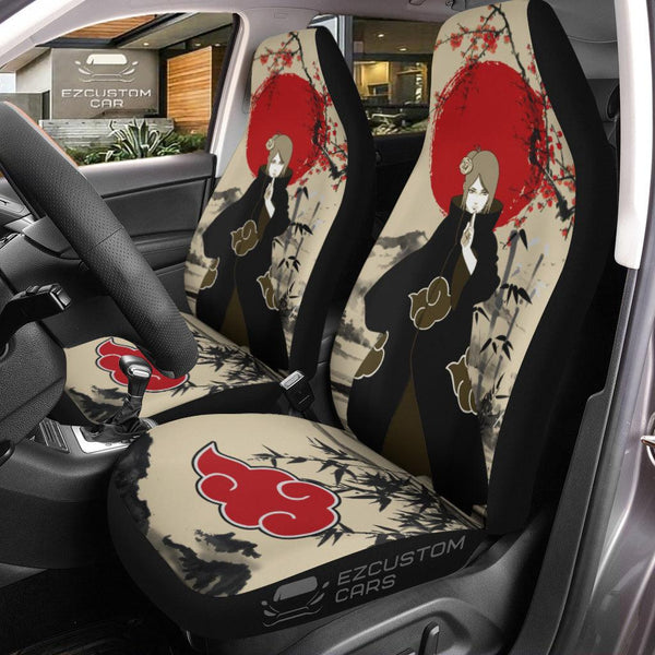 Konan Car Seat Covers Akatsuki Car Accessories - EzCustomcar - 1