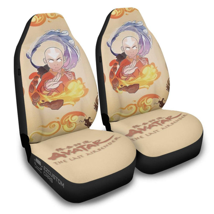 Aang Car Seat Cover Custom Avatar: The Last Airbender Anime Car Accessories - EzCustomcar - 2