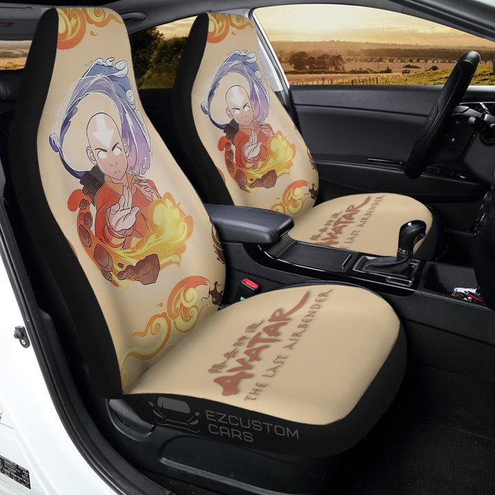 Aang Car Seat Cover Custom Avatar: The Last Airbender Anime Car Accessories - EzCustomcar - 3