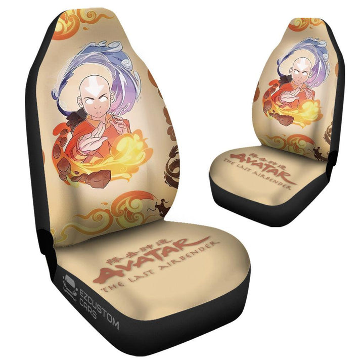 Aang Car Seat Cover Custom Avatar: The Last Airbender Anime Car Accessories - EzCustomcar - 4