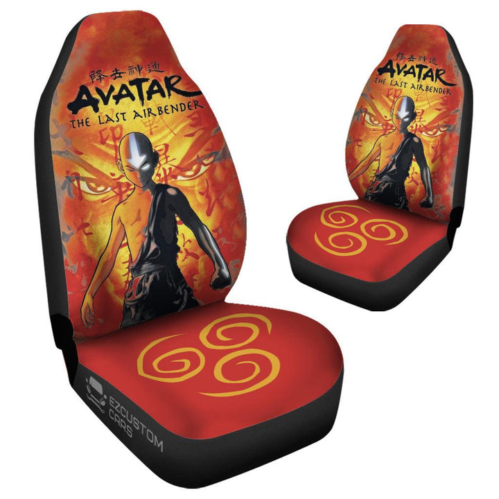 Aang Avatar Custom Car Seat Cover Anime Car Accessories - EzCustomcar - 4
