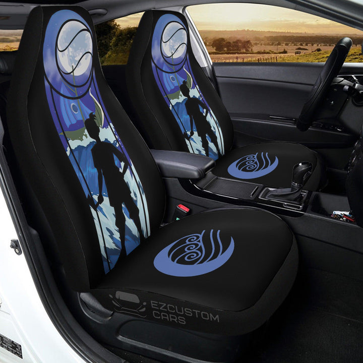 Car Seat Cover Custom Katara Avatar: The Last Airbender Anime Car Accessories - EzCustomcar - 3