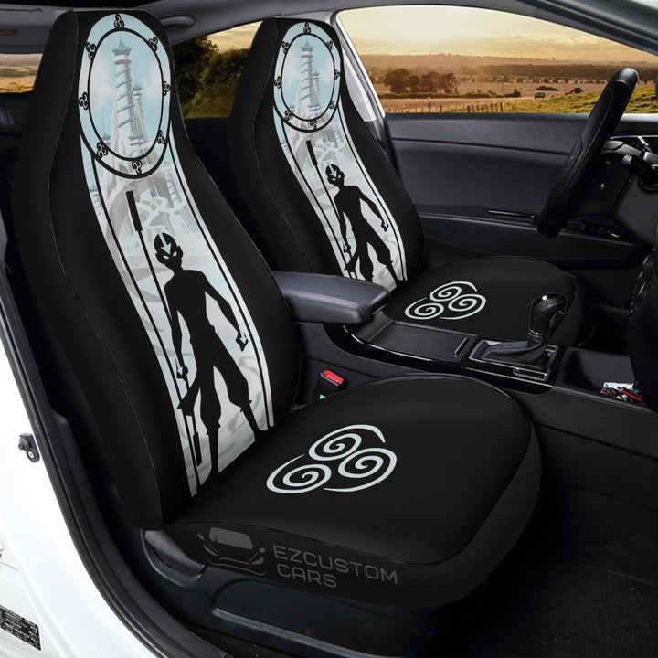 Car Seat Cover Custom Aang Avatar: The Last Airbender Anime Car Accessories - EzCustomcar - 3