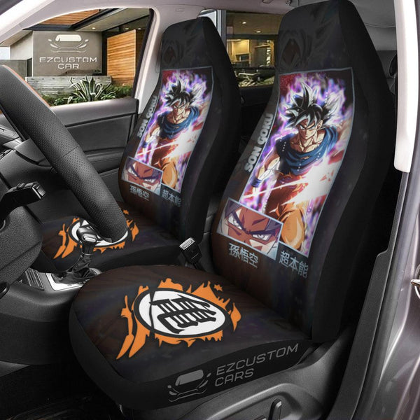 Son Goku Car Seat Covers Custom Dragon Ball Anime Car Accessories - EzCustomcar - 1