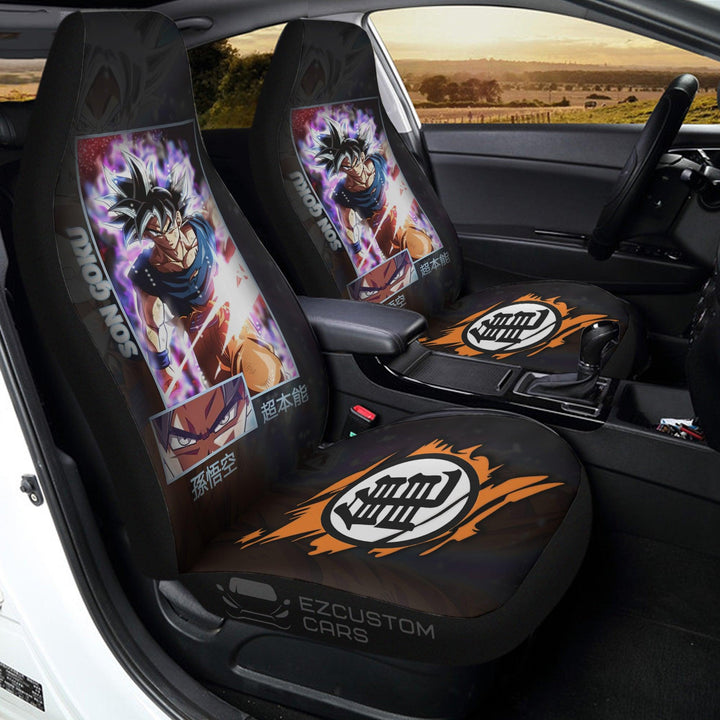 Son Goku Car Seat Covers Custom Dragon Ball Anime Car Accessories - EzCustomcar - 3