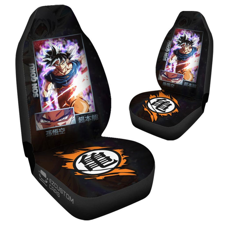 Son Goku Car Seat Covers Custom Dragon Ball Anime Car Accessories - EzCustomcar - 4