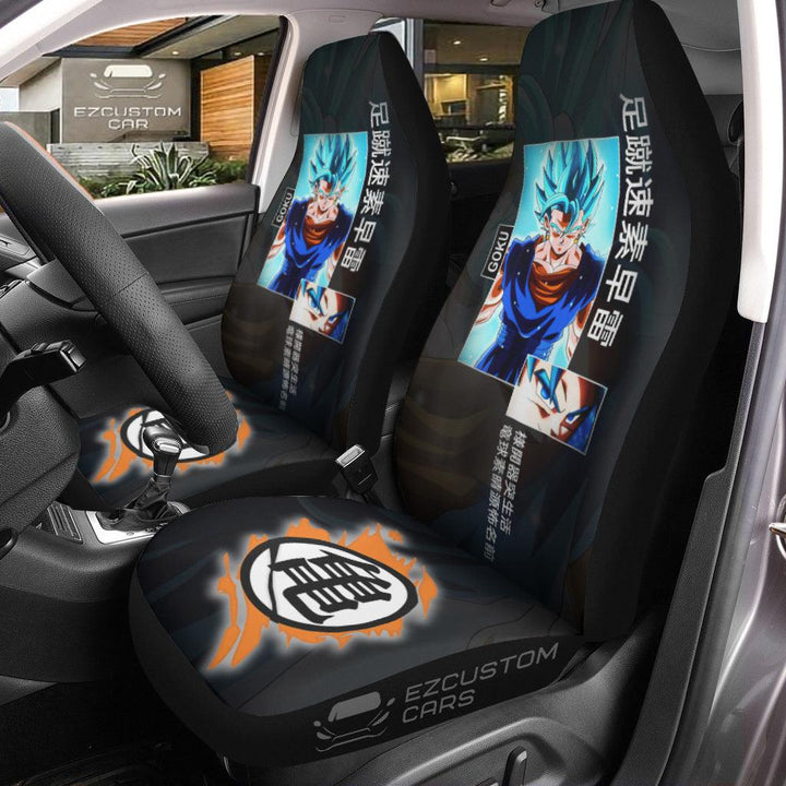 Car Seat Covers Vegeta Custom Dragon Ball Anime Car Accessories - EzCustomcar - 1