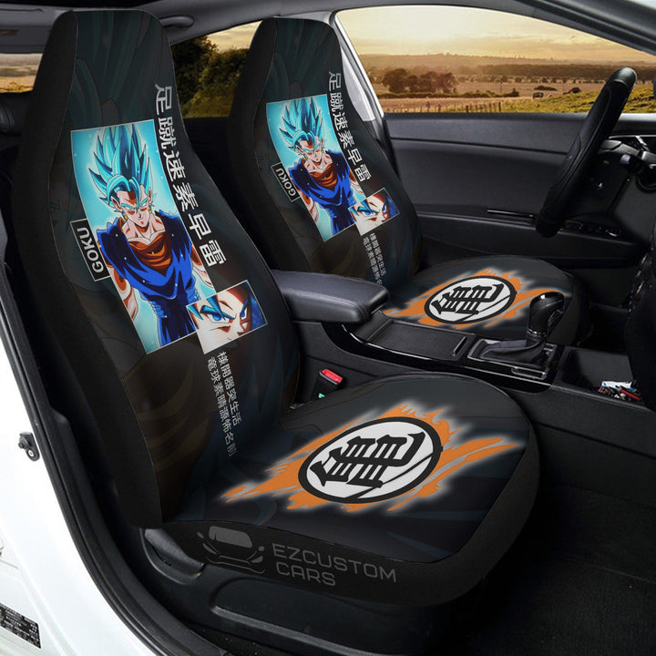 Car Seat Covers Vegeta Custom Dragon Ball Anime Car Accessories - EzCustomcar - 3