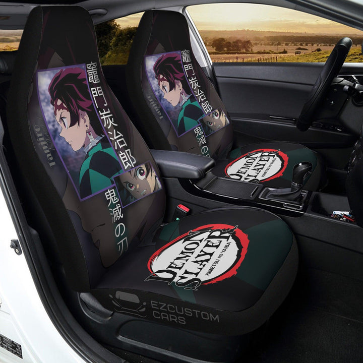 Car Seat Covers Tanjiro Custom Demon Slayer Anime Car Accessories - EzCustomcar - 2