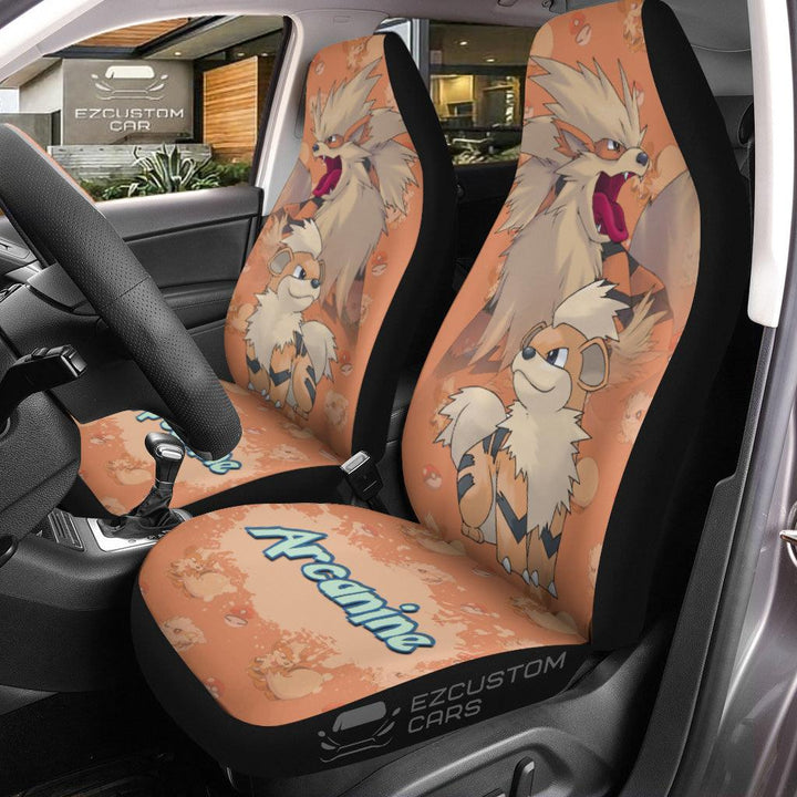 Pokemon Car Seat Cover Anime Car Accessories Arcanine - EzCustomcar - 1