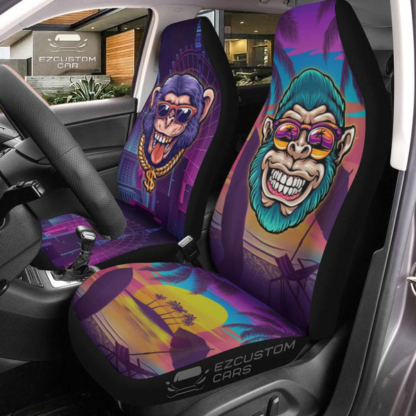 Rich Monkey Car Seat Covers Custom Animal Car Accessories - EzCustomcar - 1
