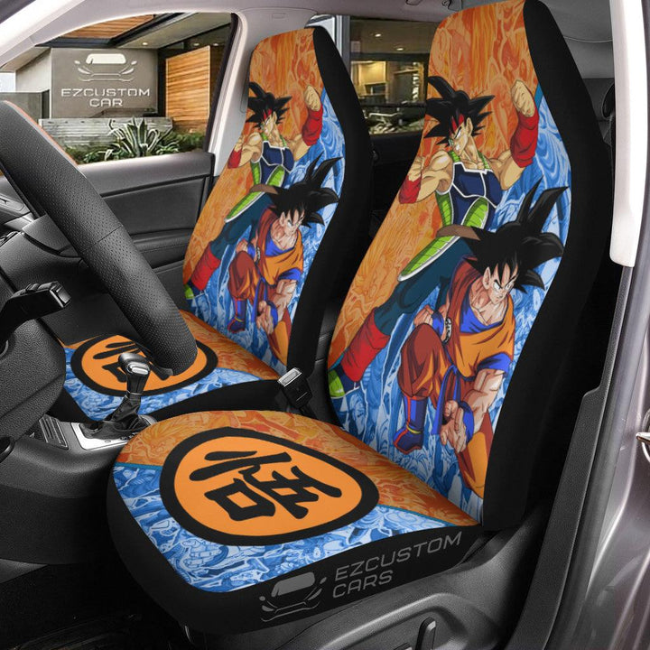 Goku Car Seat Covers Custom Vintage Style Anime Dragon Ball Z Car Accessories - EzCustomcar - 1