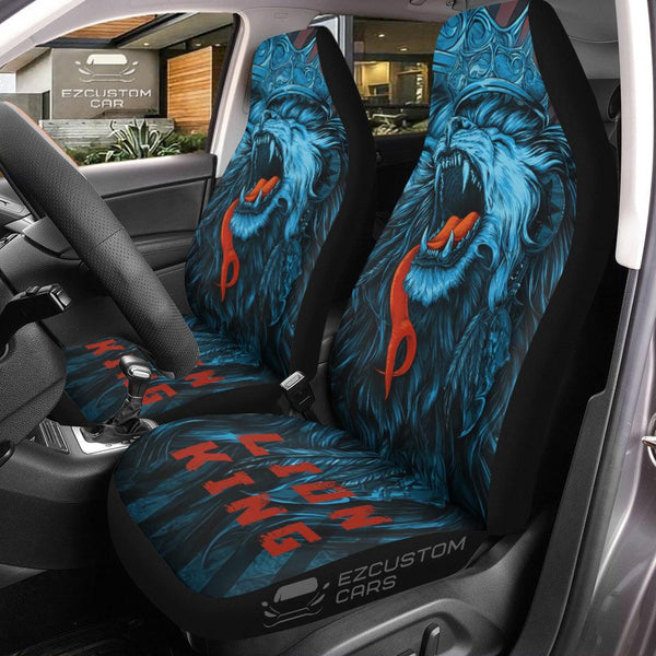 Native Lion Car Seat Covers Custom Lion Car Accessories - EzCustomcar - 1