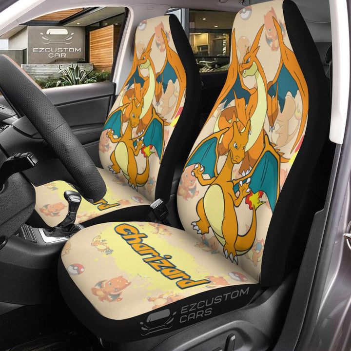 Pokemon Car Seat Cover Anime Car Accessories Charizard - EzCustomcar - 1
