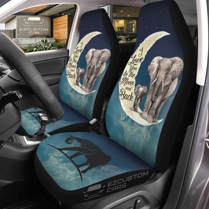 Baby Elephant Car Seat Covers Custom Elephant Car Accessories - EzCustomcar - 1