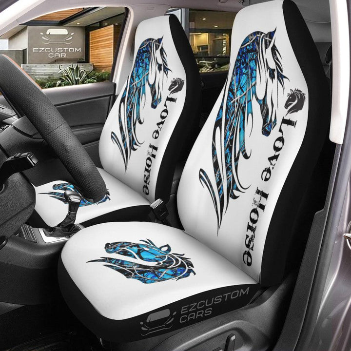 Love Horse Car Seat Covers Custom Horse Car Accessories - EzCustomcar - 1