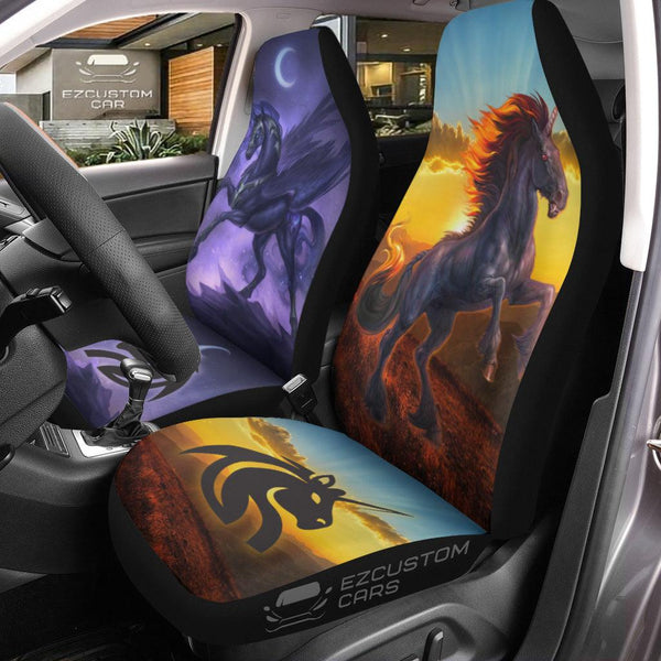 Fantasy Unicorn Car Seat Covers Custom Unicorn Car Accessories - EzCustomcar - 1