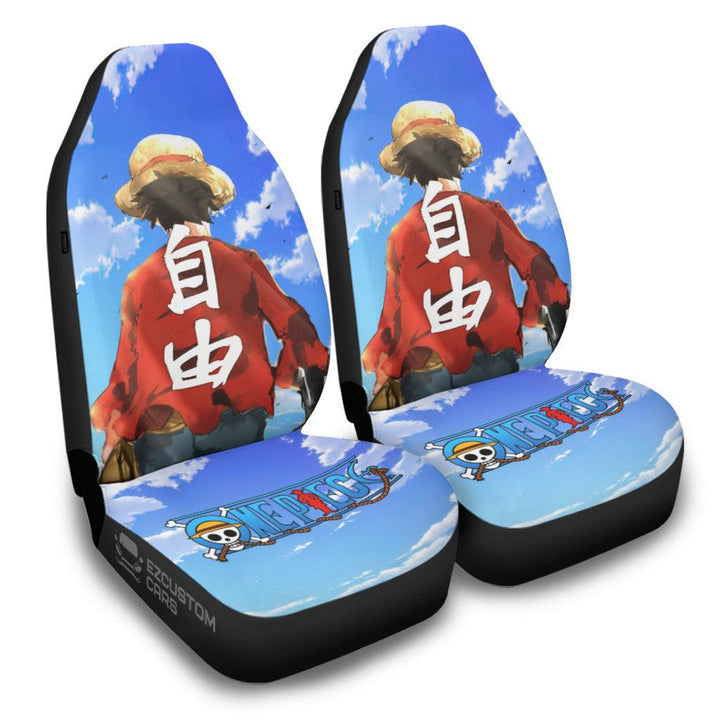 Monkey D. Luffy Car Seat Covers Custom One Piece Anime Car Accessories - EzCustomcar - 2