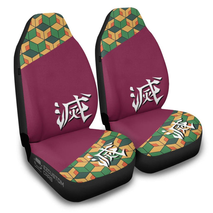Demon Slayer Car Accessories Anime Car Seat Covers Giyu Tomioka - EzCustomcar - 2