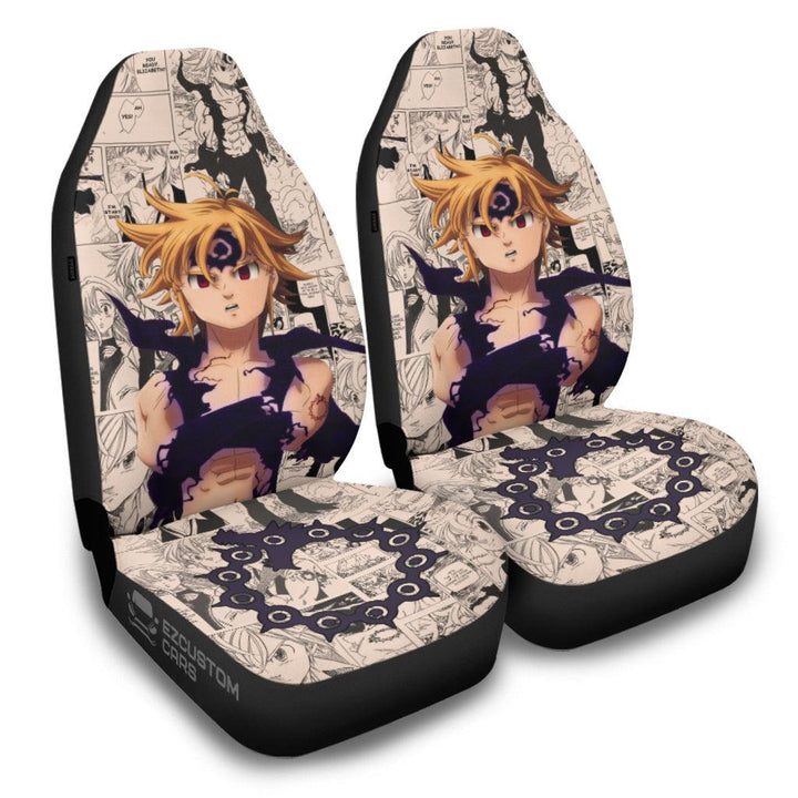 Meliodas Car Seat Covers Seven Deadly Sins Anime Car Accessories - EzCustomcar - 2