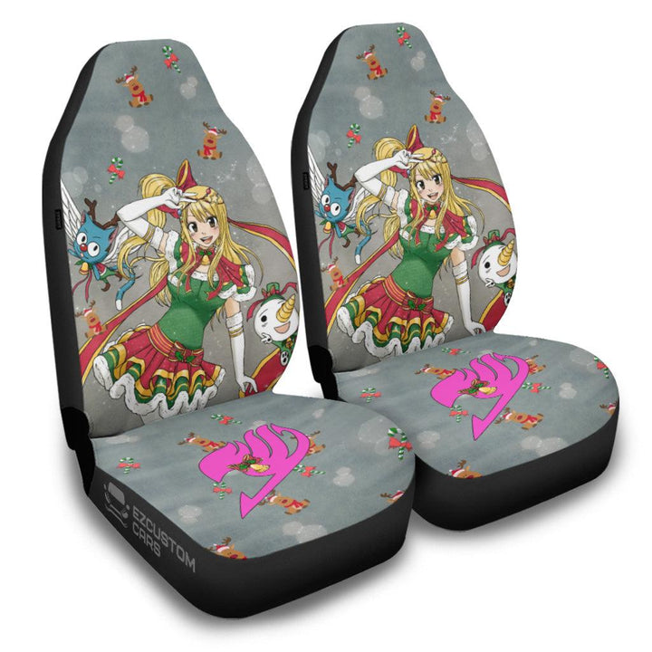 Lucy Heartfilia Car Seat Covers Custom Fairy Tail Car Accessories Christmas Gifts - EzCustomcar - 2