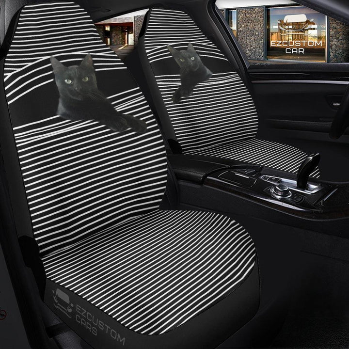 Funny Cat Car Seat Covers Custom Animal Car Accessories - EzCustomcar - 3
