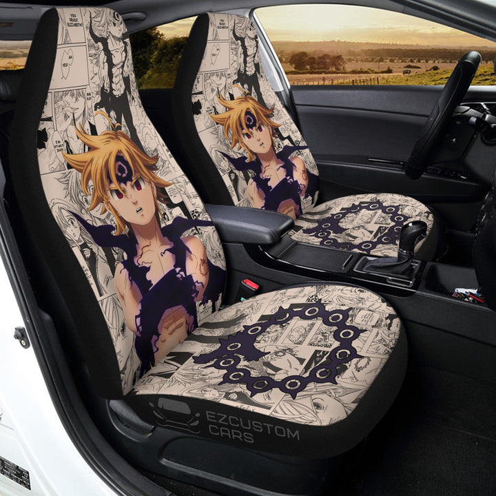 Meliodas Car Seat Covers Seven Deadly Sins Anime Car Accessories - EzCustomcar - 3