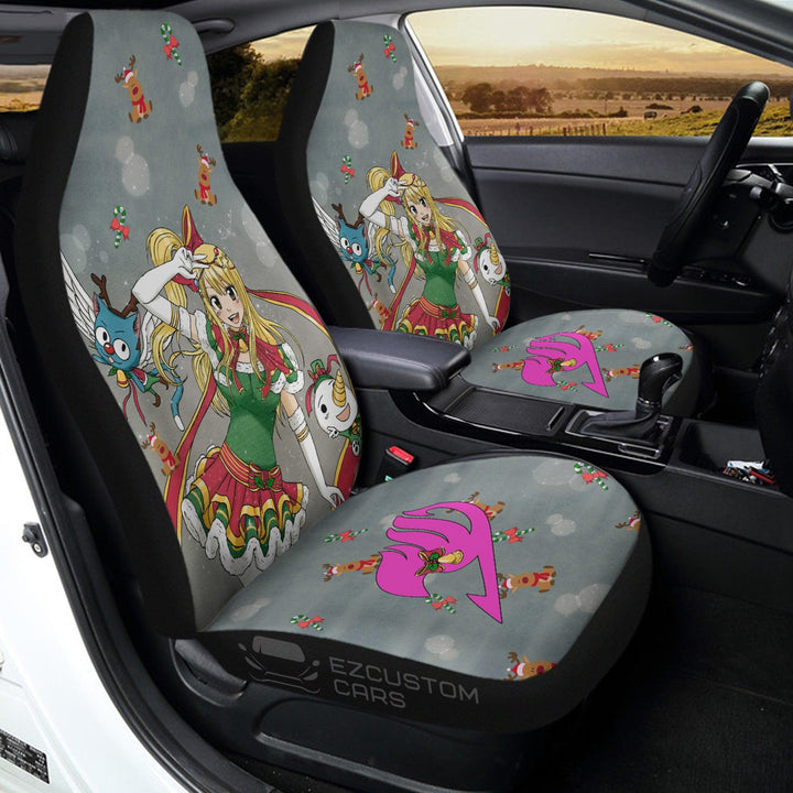 Lucy Heartfilia Car Seat Covers Custom Fairy Tail Car Accessories Christmas Gifts - EzCustomcar - 3