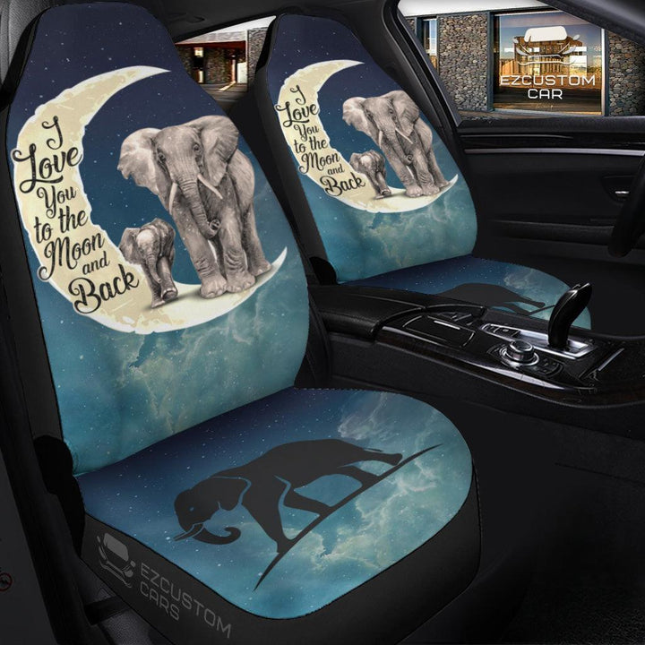 Baby Elephant Car Seat Covers Custom Elephant Car Accessories - EzCustomcar - 3