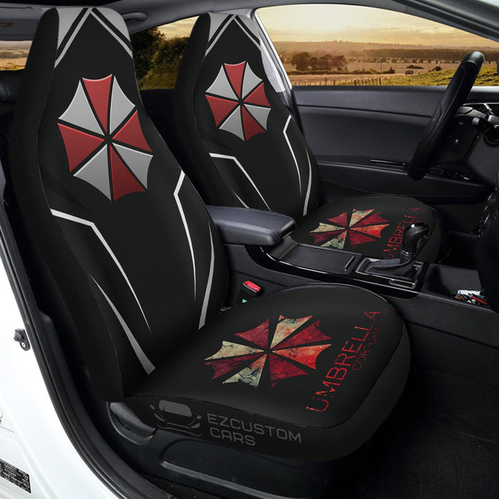Resident Evil: Umbrella Corps Car Accessories Anime Car Seat Covers Umbrella Corporation Symbol - EzCustomcar - 3