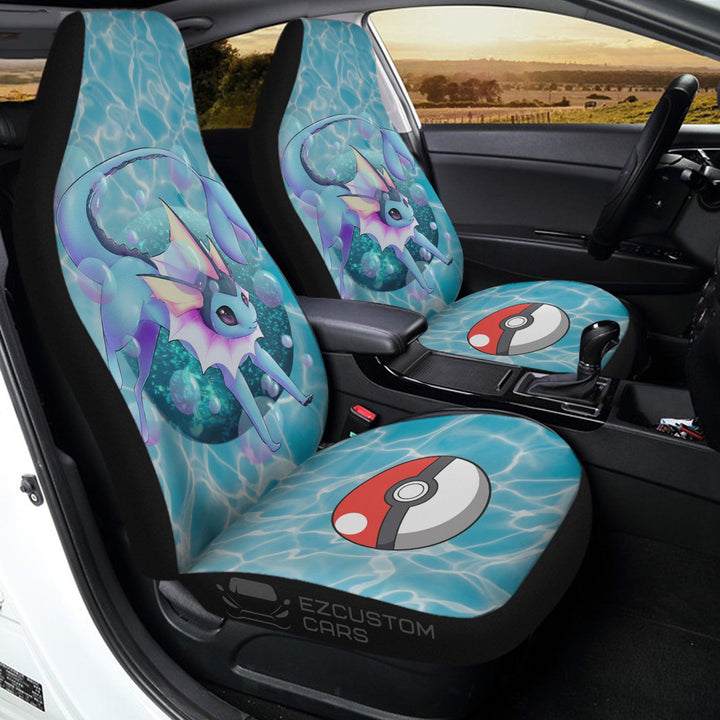 Pokemon Car Seat Cover Anime Car Accessories Vaporeon Deep Love - EzCustomcar - 1