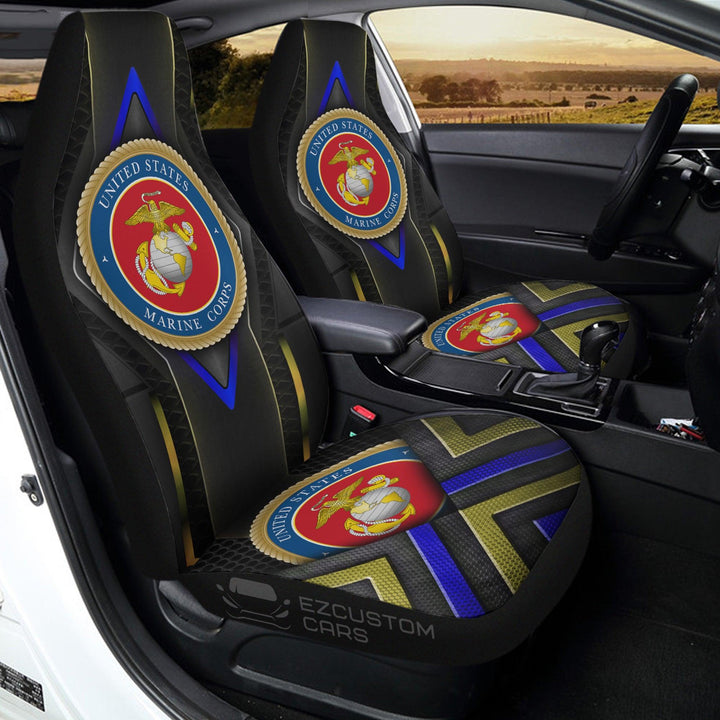 Military Car Accessories Custom Car Seat Cover United States Marine Corps - EzCustomcar - 3