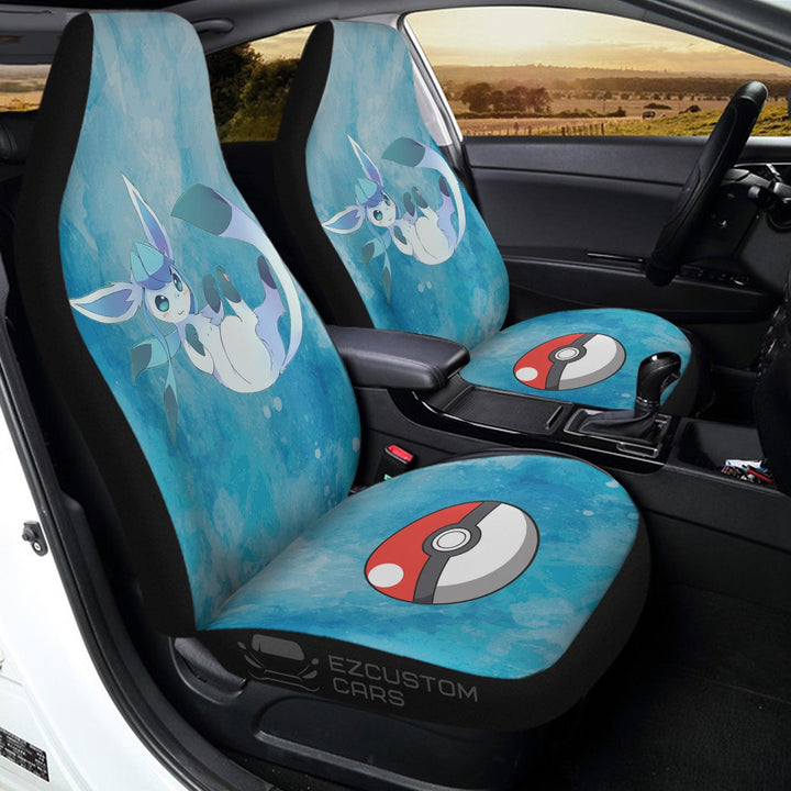 Pokemon Car Seat Cover Anime Car Accessories Glaceon Make Me Melt - EzCustomcar - 1