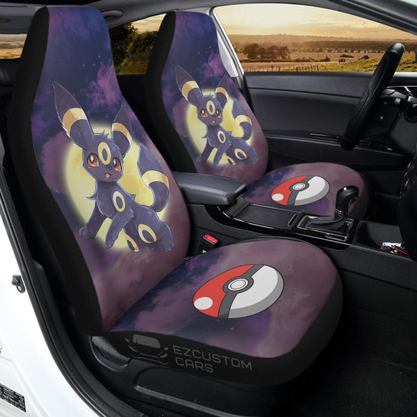 Pokemon Car Seat Cover Anime Car Accessories Umbreon Light in the Dark - EzCustomcar - 1