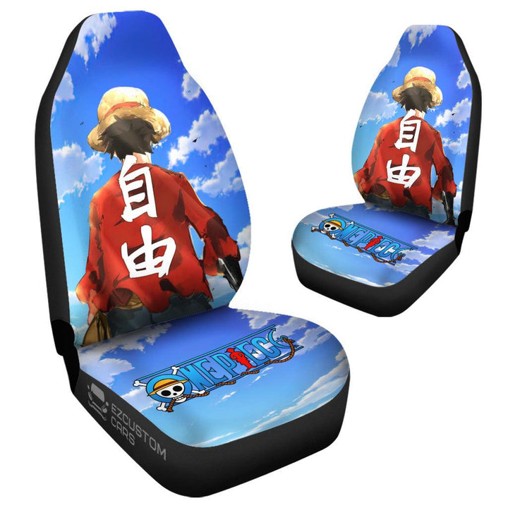 Monkey D. Luffy Car Seat Covers Custom One Piece Anime Car Accessories - EzCustomcar - 4