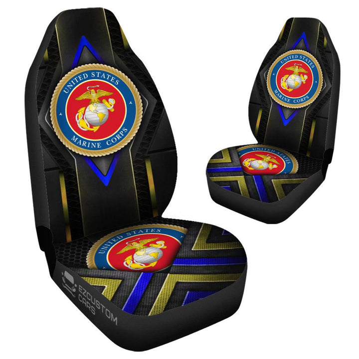 Military Car Accessories Custom Car Seat Cover United States Marine Corps - EzCustomcar - 4