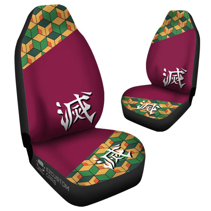 Demon Slayer Car Accessories Anime Car Seat Covers Giyu Tomioka - EzCustomcar - 4