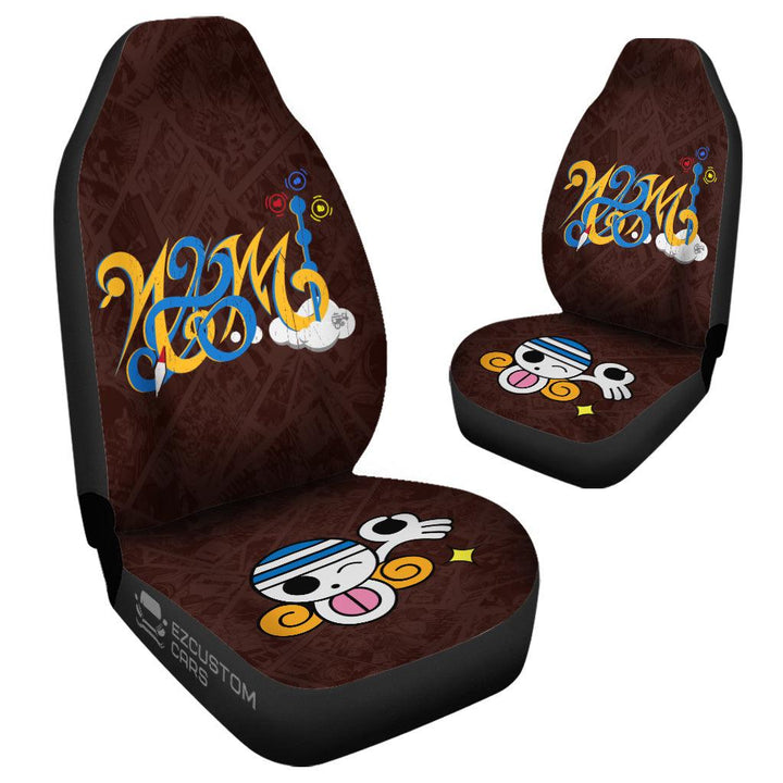 Nami Car Seat Covers Custom One Piece Nami Flag Car Accessories - EzCustomcar - 4