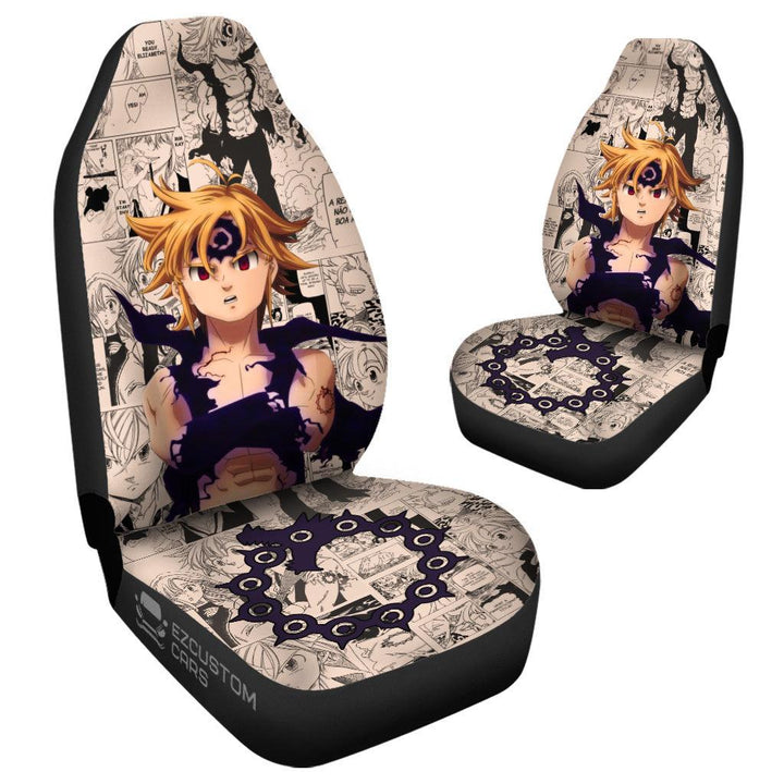 Meliodas Car Seat Covers Seven Deadly Sins Anime Car Accessories - EzCustomcar - 4