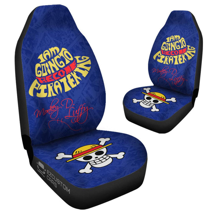 Monkey D. Luffy Car Seat Covers Custom Luffy Quote Car Accessories - EzCustomcar - 4