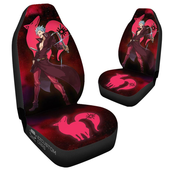 Ban Seven Deadly Sins Car Seat Covers Custom Anime Car Accessories - EzCustomcar - 4