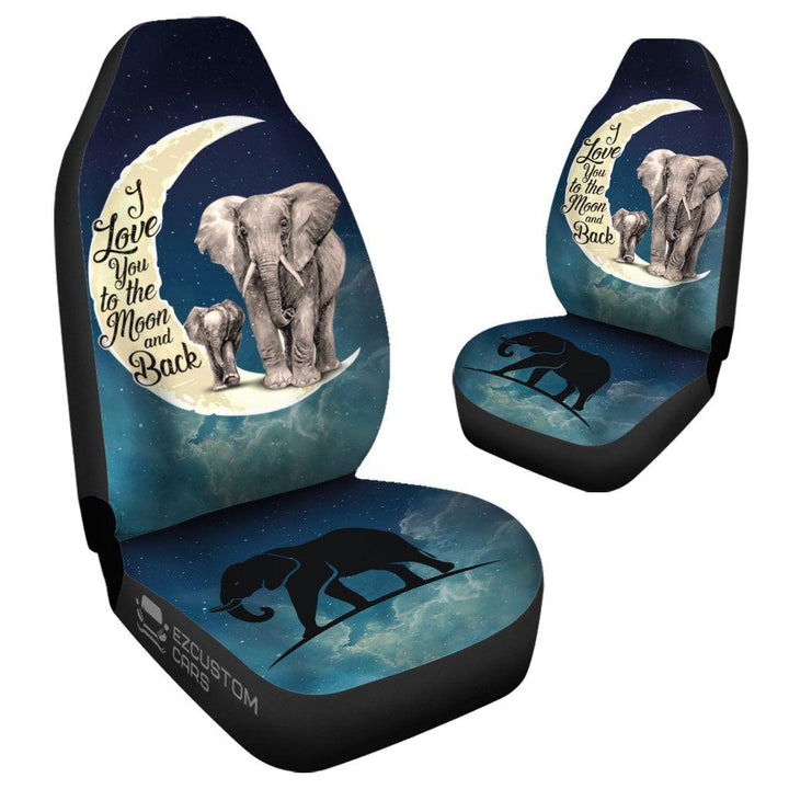 Baby Elephant Car Seat Covers Custom Elephant Car Accessories - EzCustomcar - 4